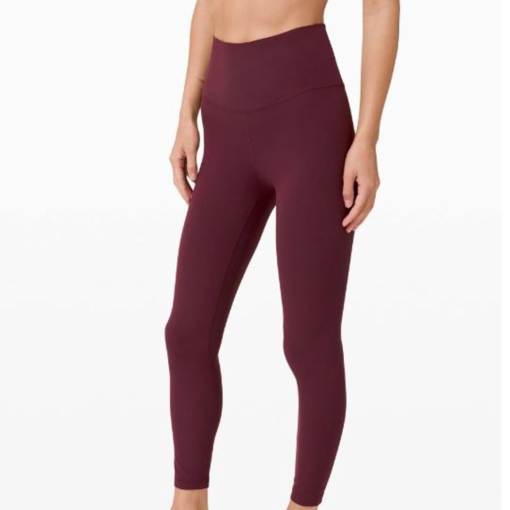 Lululemon Maroon Align Leggings 25''